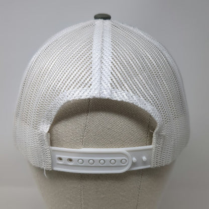 Direct Caps Trucker Hat Gray One Size SOLV Energy Mesh Back Snapback Stitching