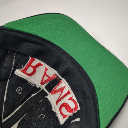 The Game Snapback Hat Black One Size Rams Hockey Green Underbrim MGR Embroidered