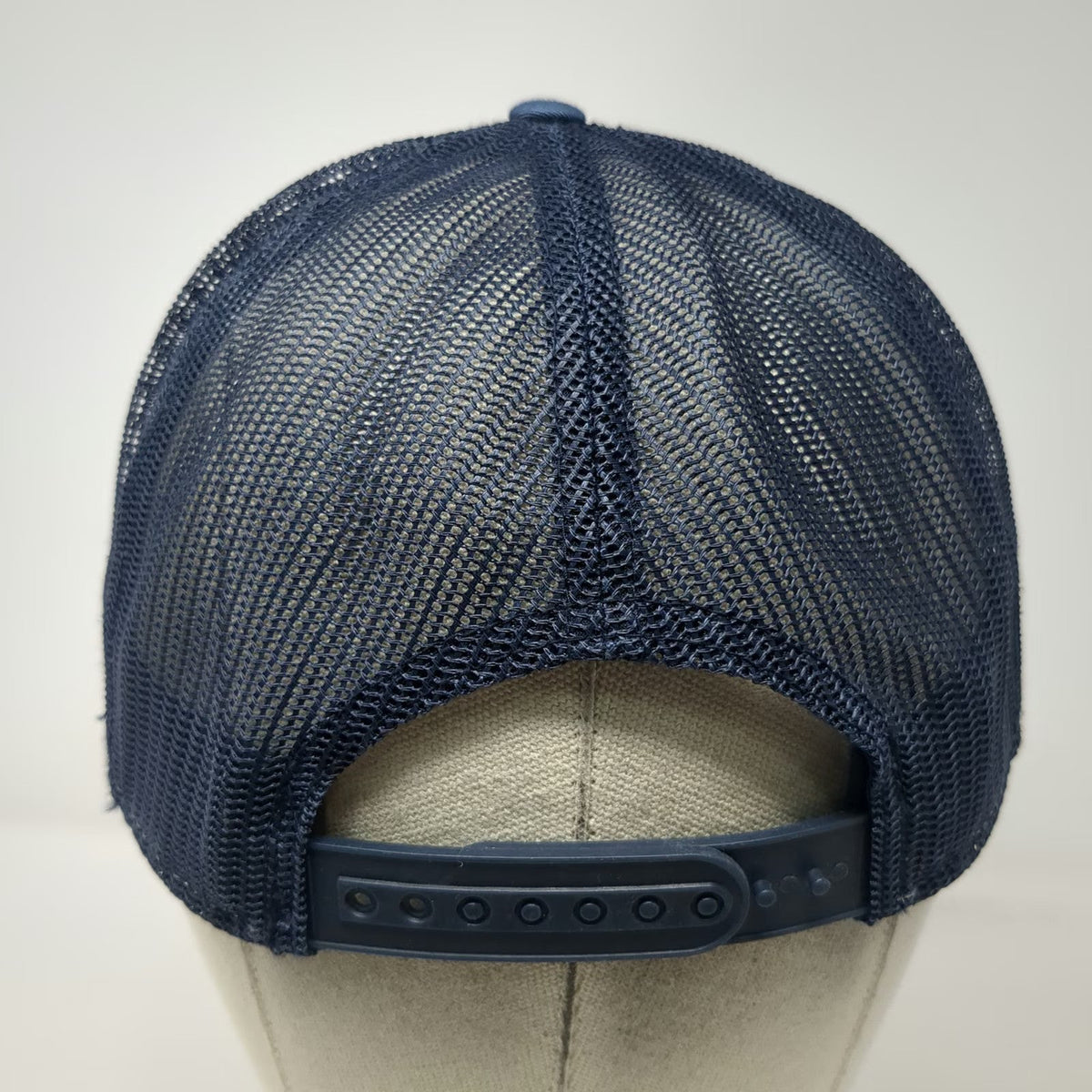 Trucker Hat Blue One Size Mesh Snapback House Tree Graphic Flat Bill 7 Panel