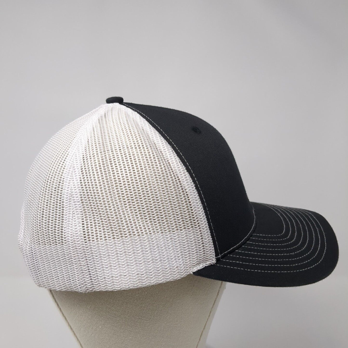 KB Home Snapback Mesh Back Trucker Hat Black One Size 6 Panel Richardson