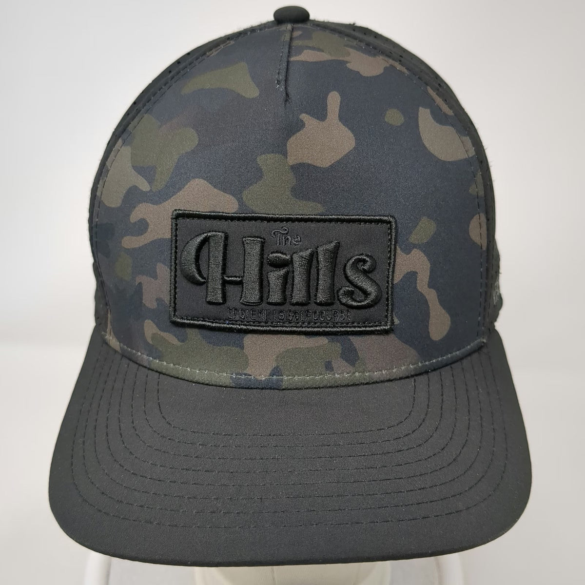 Pukka Trucker Hat Black One Size Camo Eagle Hills Golf Course Snapback Mesh