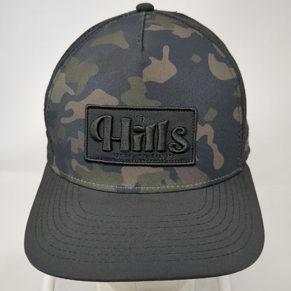 Pukka Trucker Hat Black One Size Camo Eagle Hills Golf Course Snapback Mesh