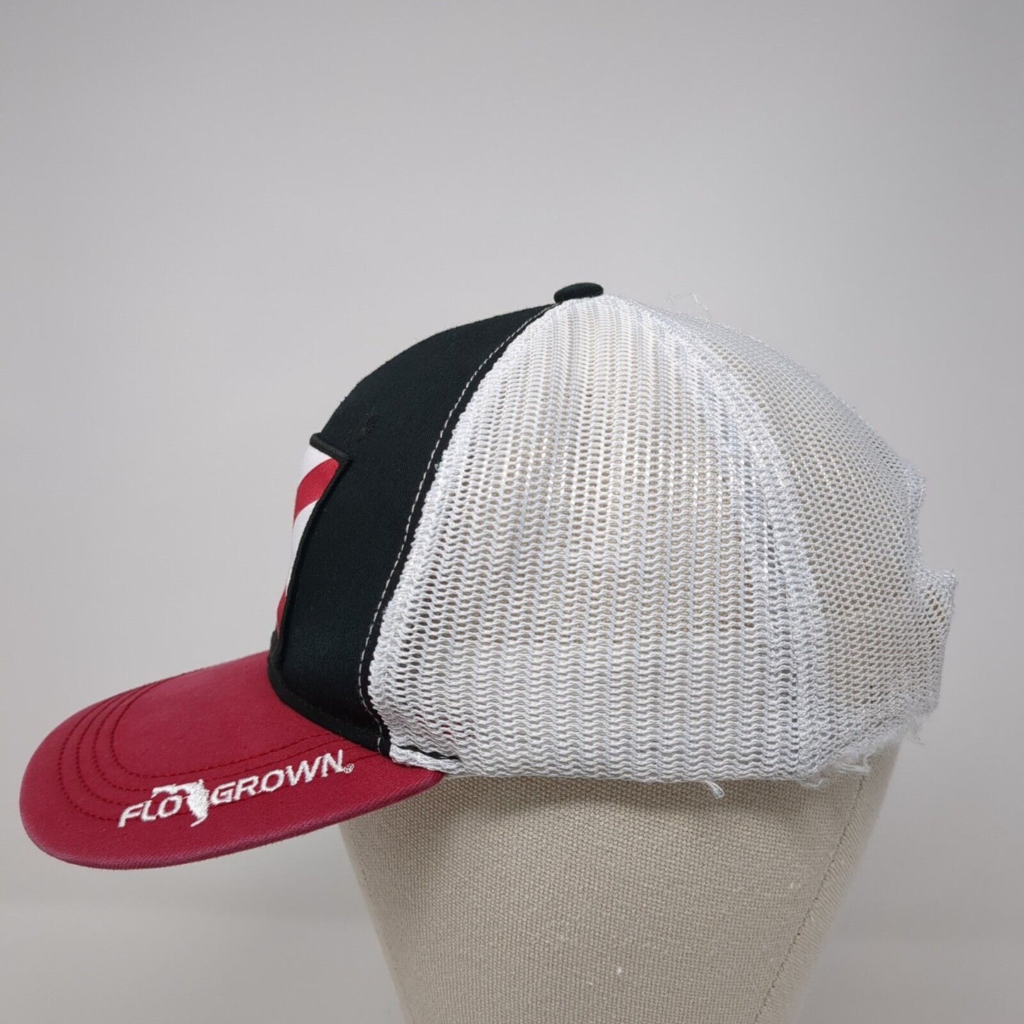 Flo Grown Snapback Trucker Hat Multi One Size Mesh Back Colorblock