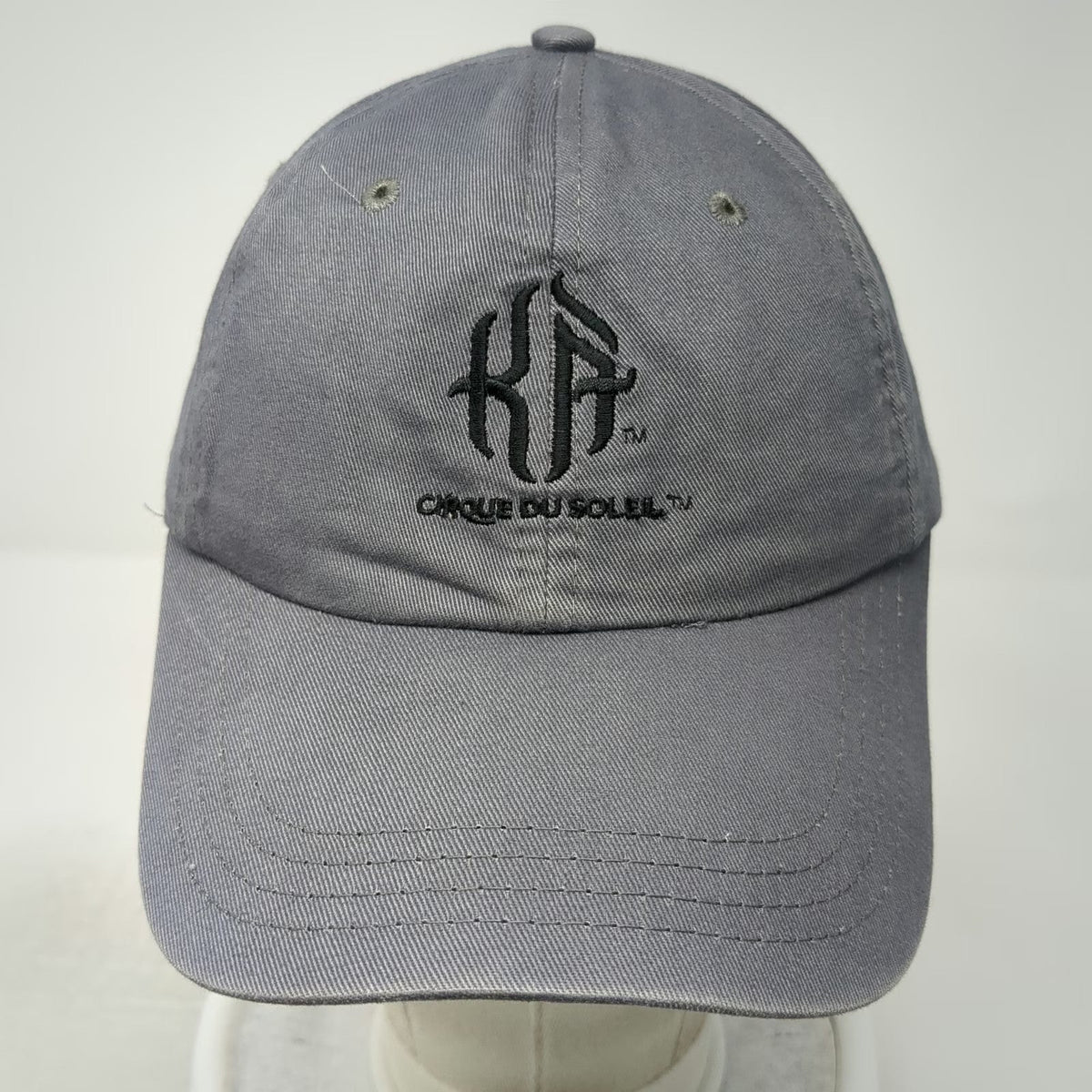Cirque du Soleil KA Gray Baseball Cap One Size Strapback Adjustable Hat Logo