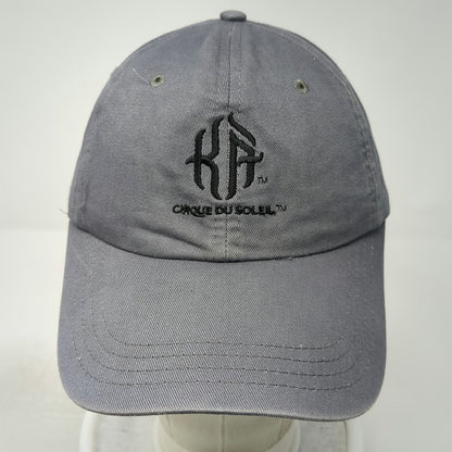 Cirque du Soleil KA Gray Baseball Cap One Size Strapback Adjustable Hat Logo