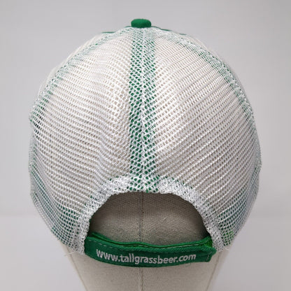 Tallgrass Brewing Co Strapback Trucker Hat Green One Size Mesh Back