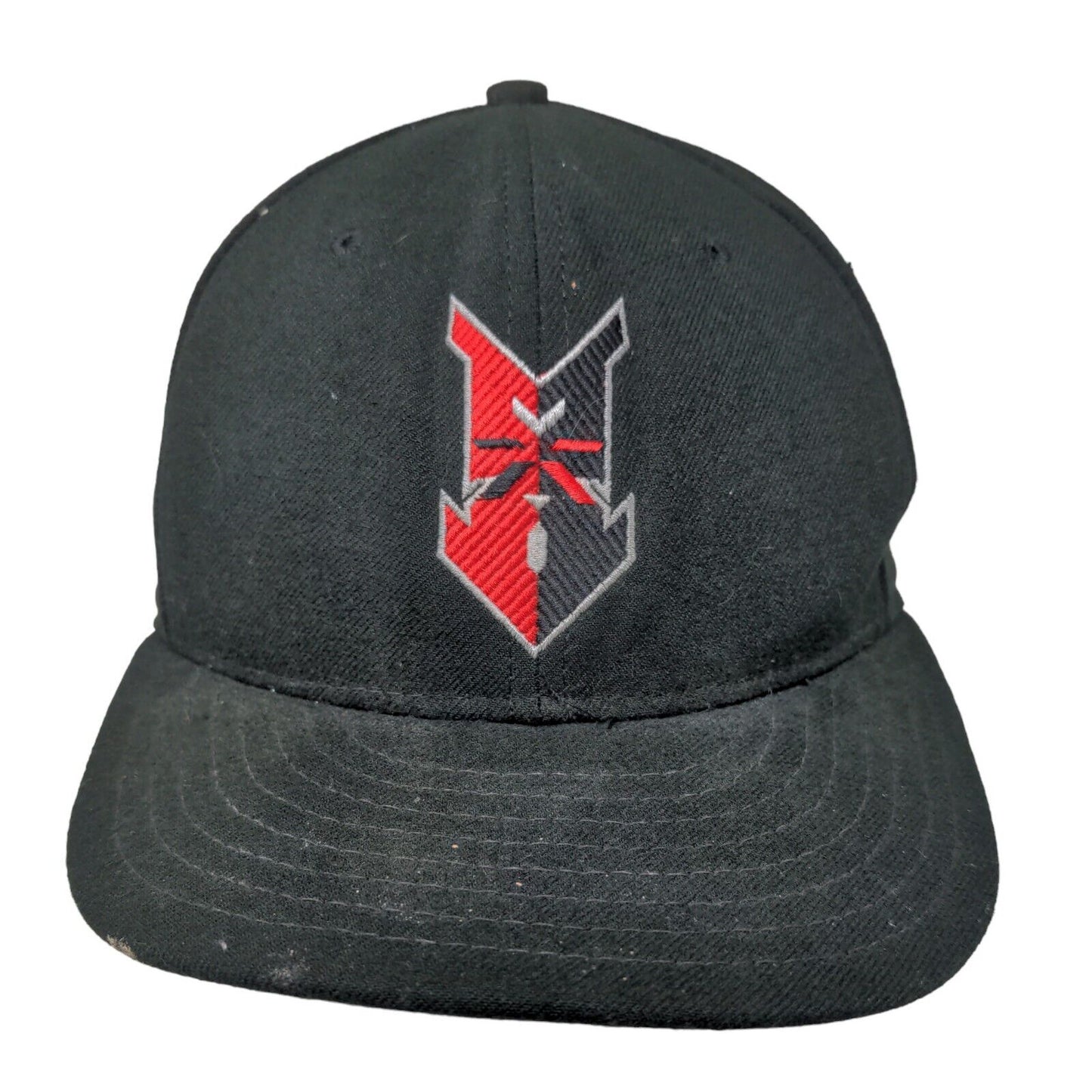 New Era Men's Fitted Hat Black Size 7 1/4 Embroidered Indianapolis Indians Logo