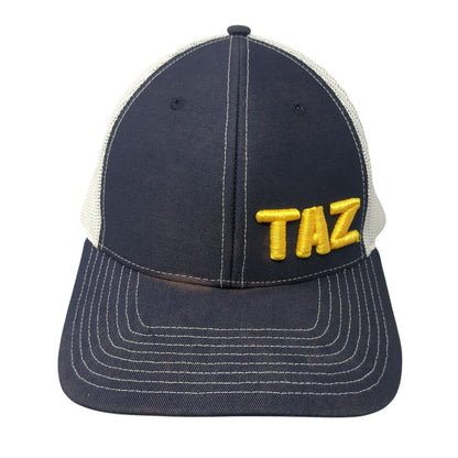 Taz Snapback Trucker Hat Blue OS Adjustable Embroidered Mesh Back Richardson