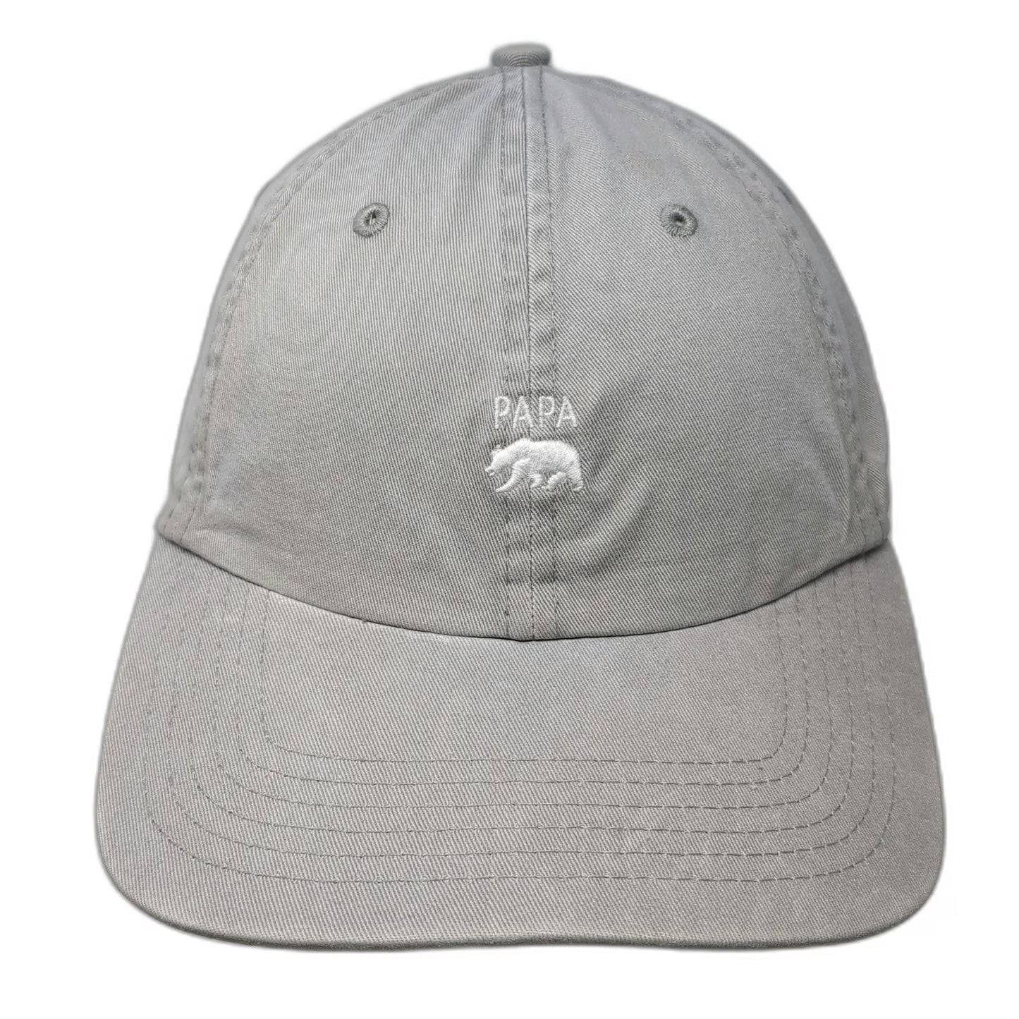 Wembley Baseball Cap Black One Size Papa Bear Embroidered Hat Slideback Cotton