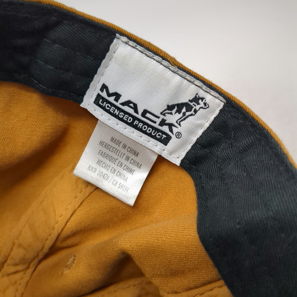 American Needle Mack Trucks Bulldog Baseball Cap Brown One Size Strapback Hat