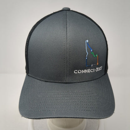 Idaho Connect 2022 Snapback Mesh Back Trucker Hat Gray One Size Outdoor