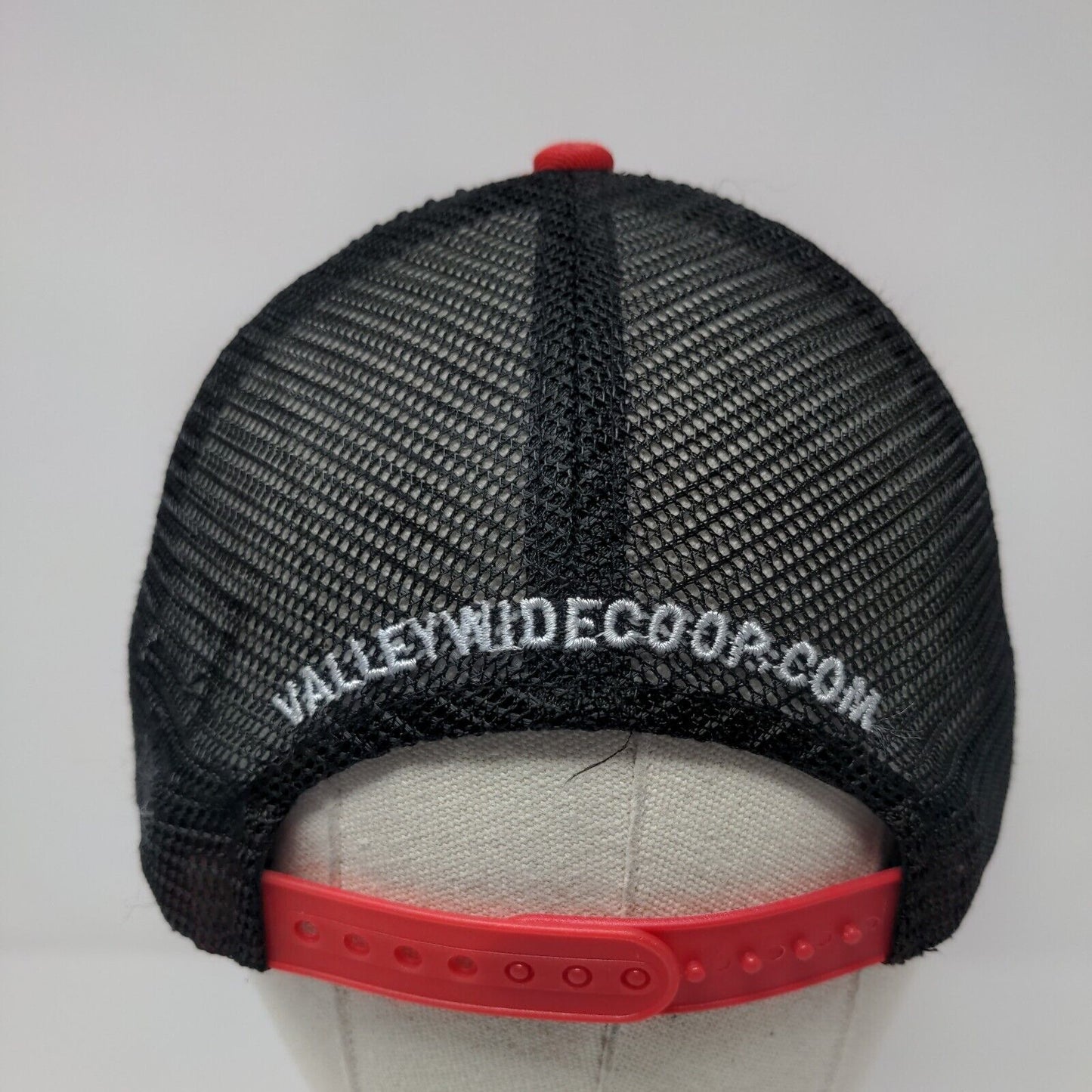 Valley Country Store Snapback Mesh Back Trucker Hat Red OSFA Colorblock