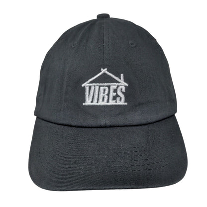 Vibes Liddy Supply Slideback Hat Black OSFA Adjustable Embroidered