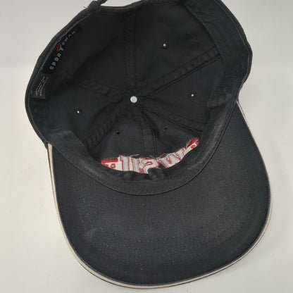 Washington State Cougars NCAA Sportsman Black Cap OSFM Slideback WSU 1890 Hat