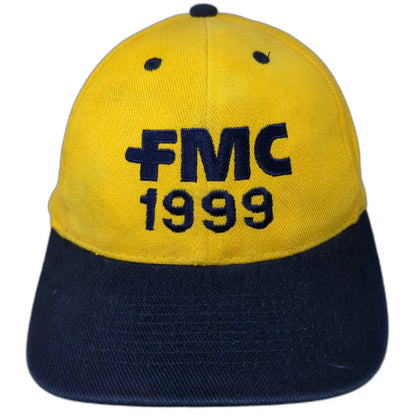 OTTO Baseball Cap Yellow Blue One Size FMC 1999 Embroidered Slideback Strap Hat