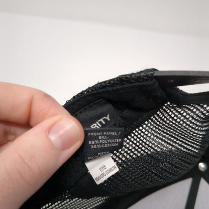 Crossed Axes Snapback Trucker Hat Gray OS Adjustable Mesh Back Port Authority