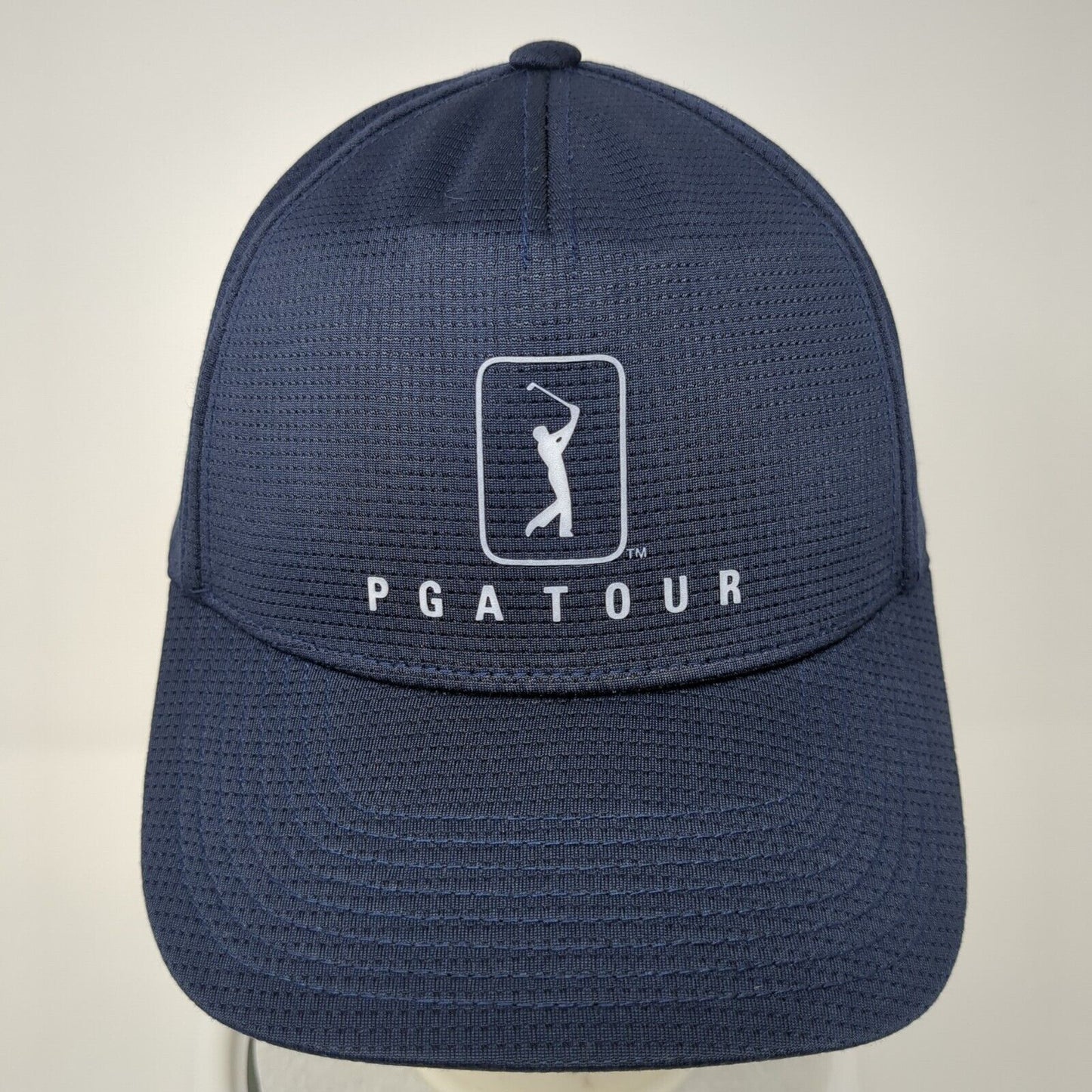 PGA Tour Strapback Hat Blue One Size Adjustable Embroidered Airflux