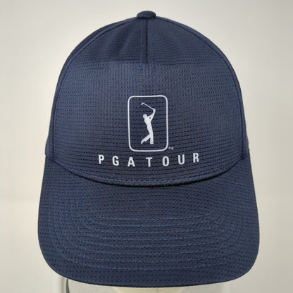 PGA Tour Strapback Hat Blue One Size Adjustable Embroidered Airflux