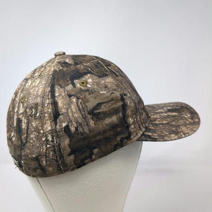 Realtree Timber Camouflage Baseball Cap Brown M Embroidered Logo Outdoor Hat
