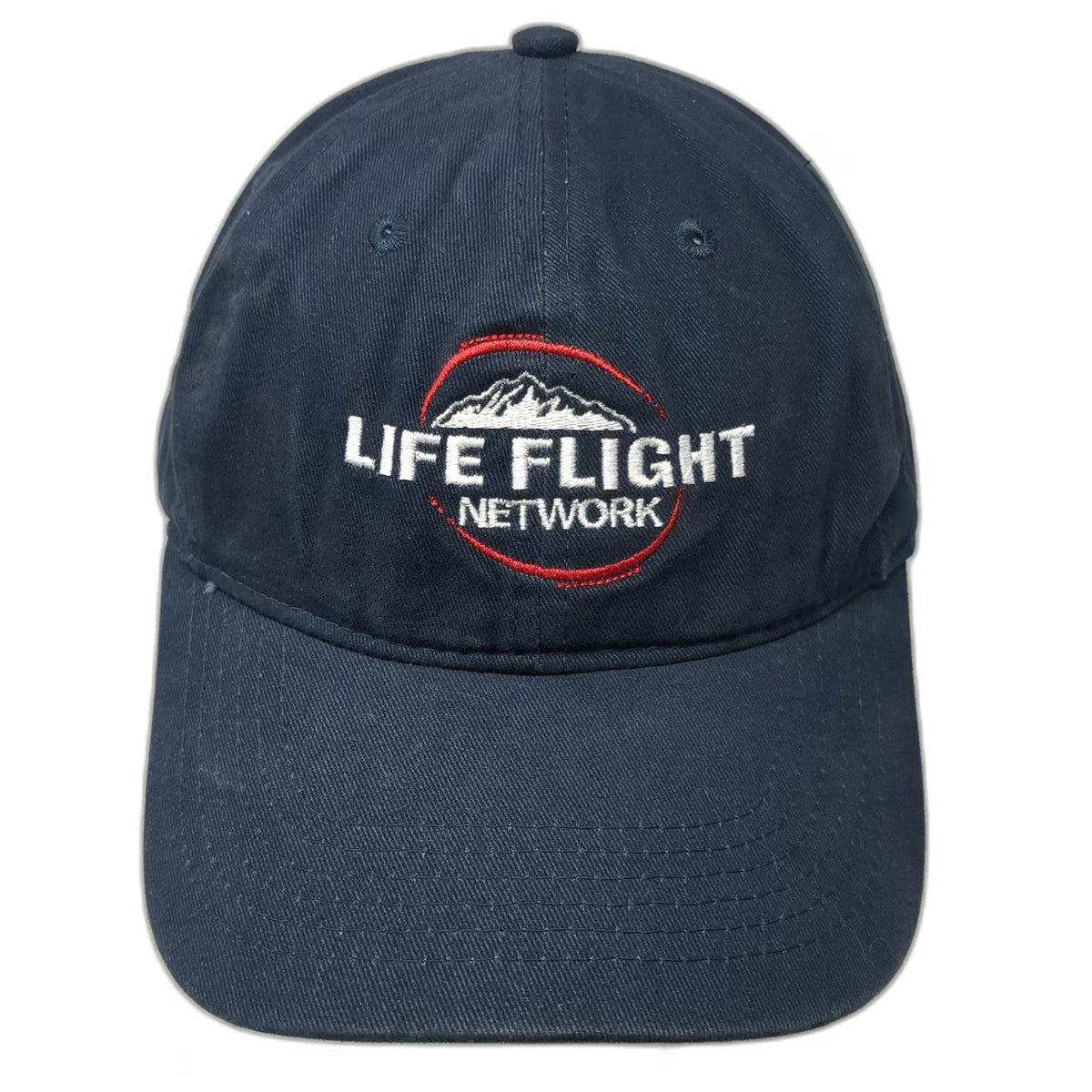 Port & Company Baseball Cap Blue One Size Life Flight Network Mountain Logo Hat
