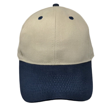Otto Strapback Hat Tan OSFM Adjustable Vented Holes 6 Panel Blank Cotton