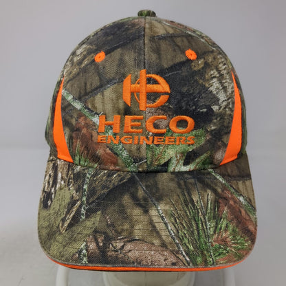 Outdoor Cap Baseball Cap Brown Orange One Size Mossy Oak HECO Engineers Hat
