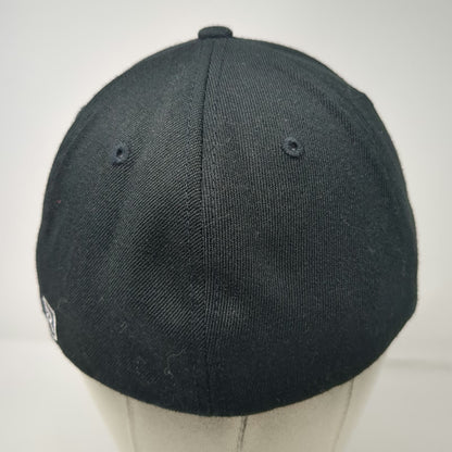 Richardson Baseball Cap Black M Barin Group Flexfit Pro 585 Stretch Fit Hat