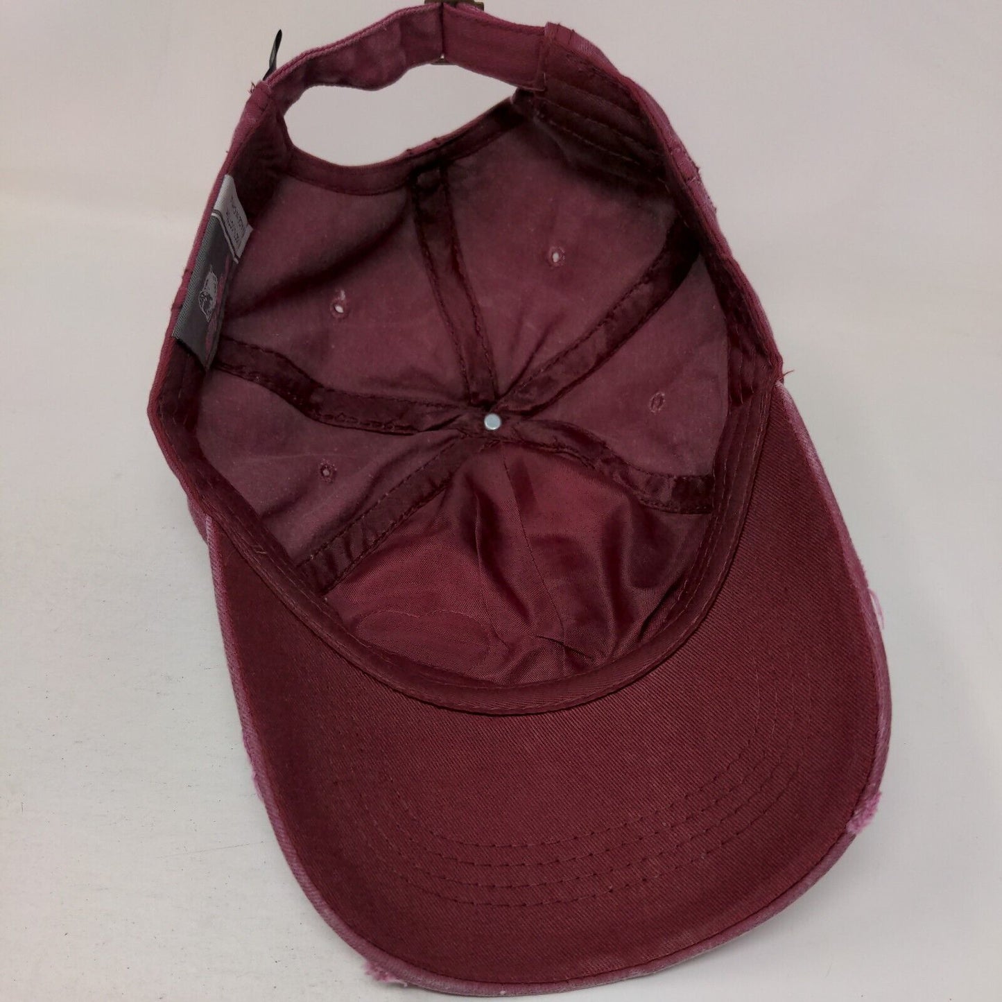 Best Friend Slideback Hat Red One Size Adjustable Patch Logo Pit Bull Distressed