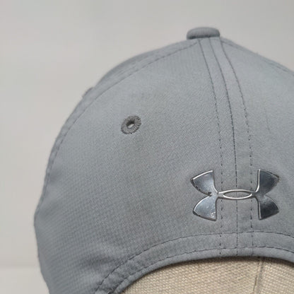 Batman Youth Snapback Hat Gray OSFA Adjustable Vented Holes 6 Panel Under Armour