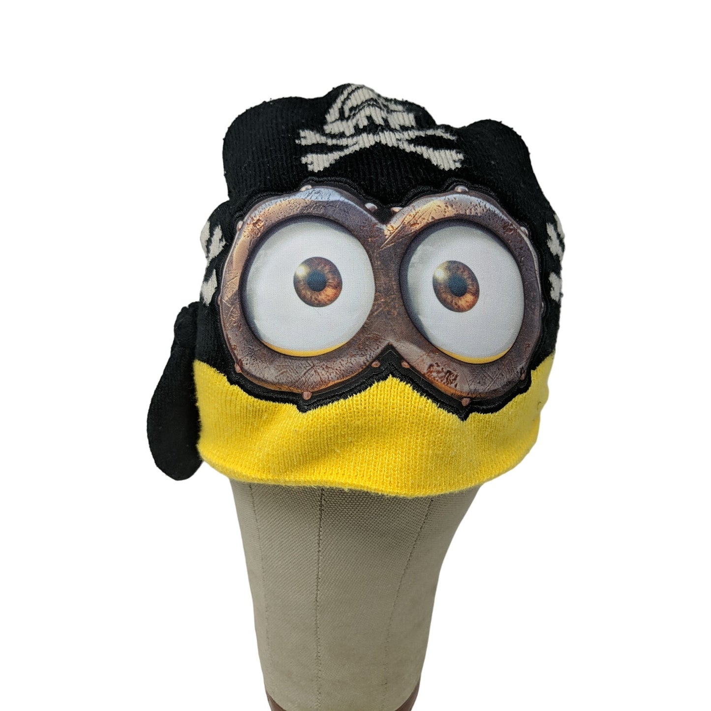 Kids Illumination Entertainment Minions Pirate Beanie Yellow & Black Hat