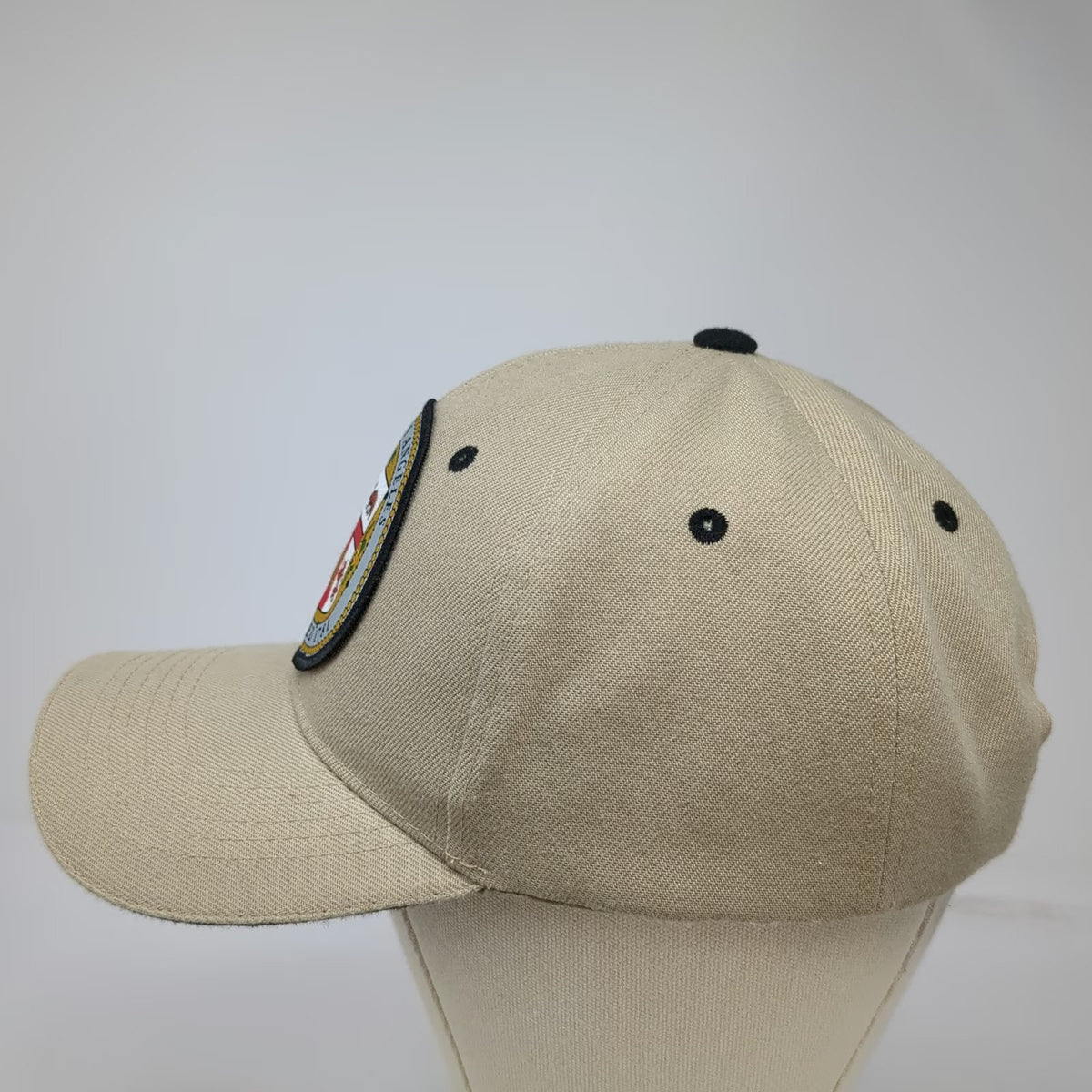 Baseball Cap Beige One Size Los Angeles City Seal Strapback Hat Sandwich Bill