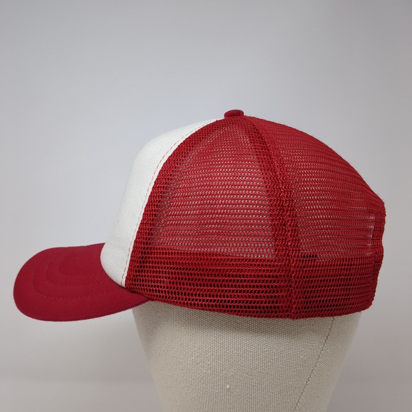 Brave Soccer Snapback Mesh Back Trucker Hat Red One Size Port Authority