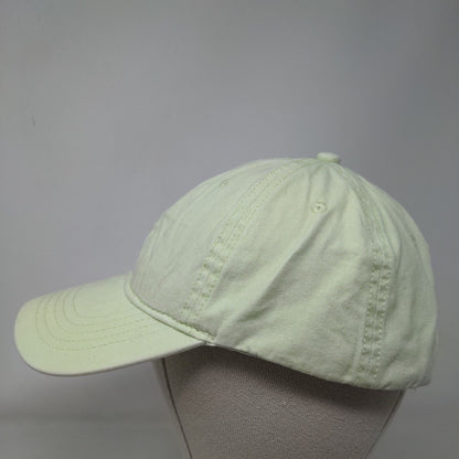 Unbranded Slideback Hat Green OSFM Adjustable 6 Panel Vent Holes Blank