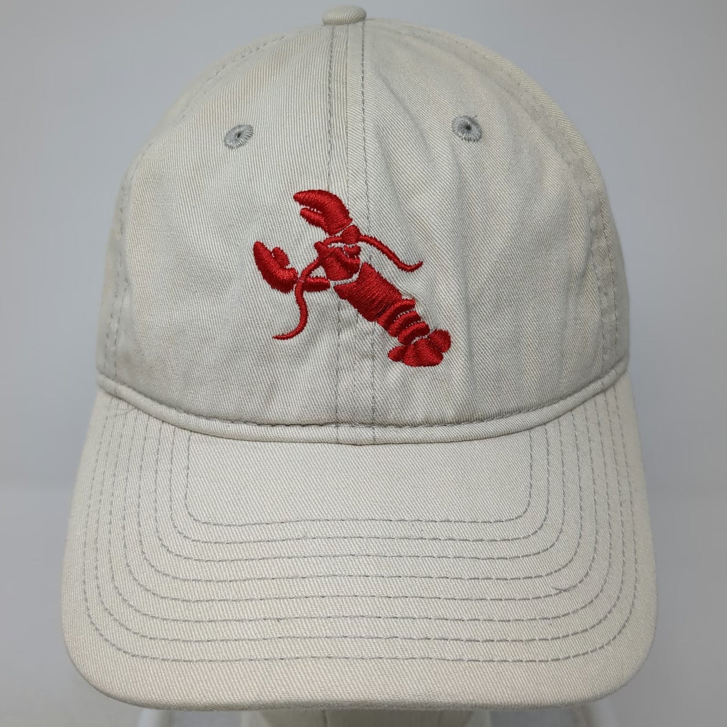 Gear For Sports Baseball Cap Beige One Size Lobster Kennebunkport Maine Hat Red