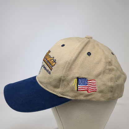 The Hat Source Baseball Cap Beige Blue One Size Cow Rocky Mountain Pharma Hat