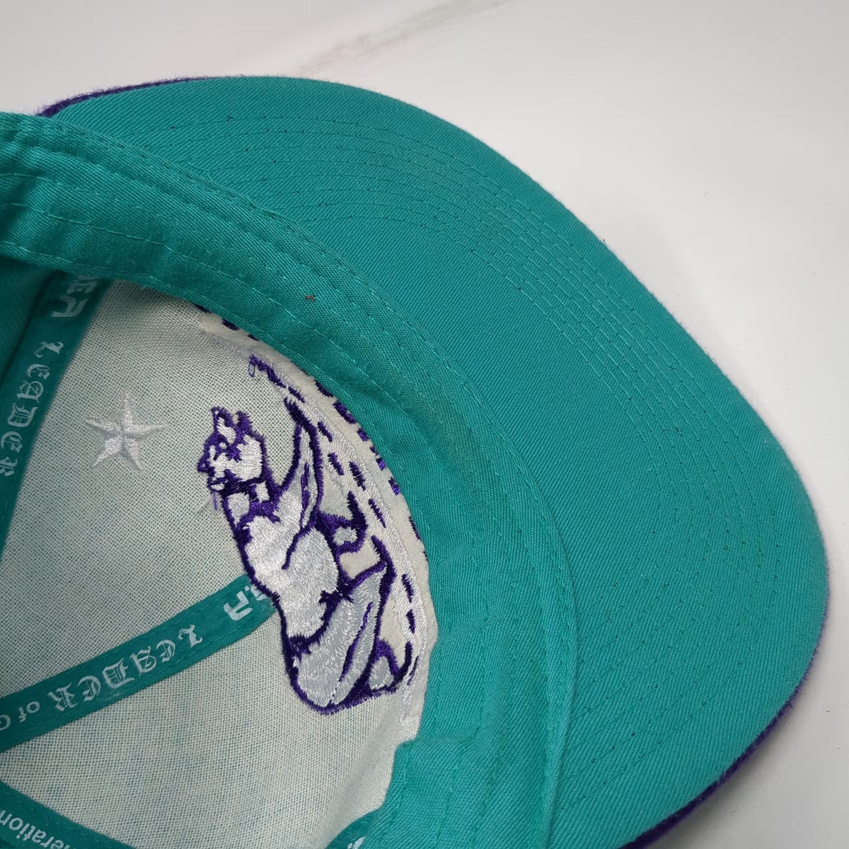 Leader L.O.G.A Snapback Blue Purple Hat One Size California Republic Bear Map