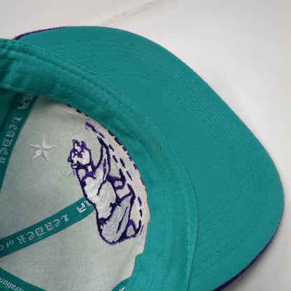Leader L.O.G.A Snapback Blue Purple Hat One Size California Republic Bear Map