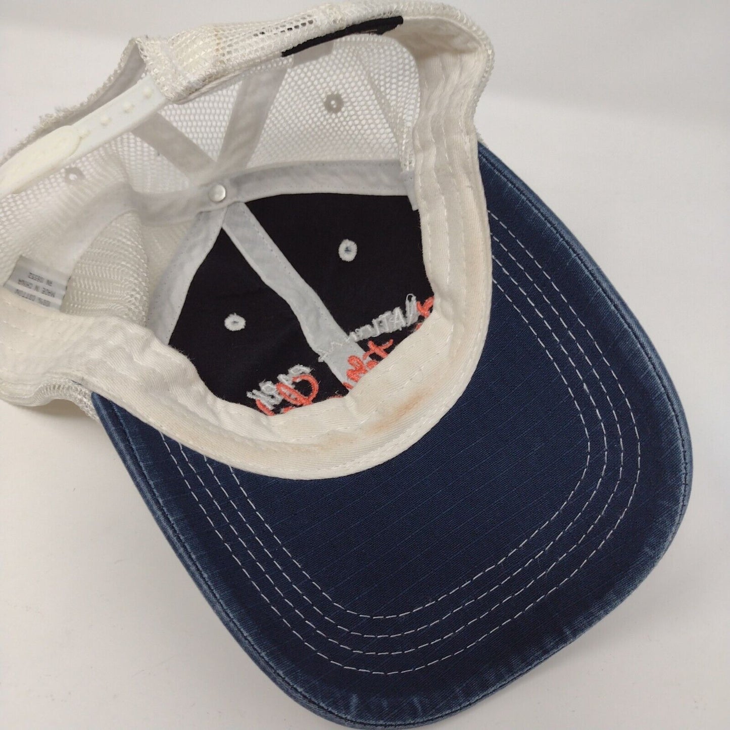 National Park Crater Lake Snapback Trucker Hat Blue OSFA Mesh Back Cotton