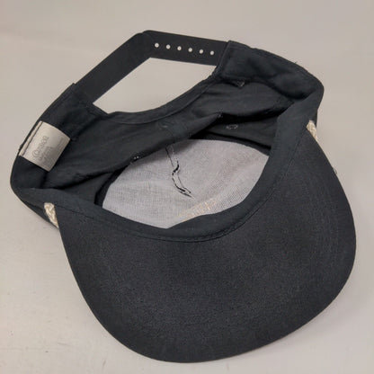 Pizza Hut Snapback Hat Black One Size Adjustable Embroidered Rope Crew Cap