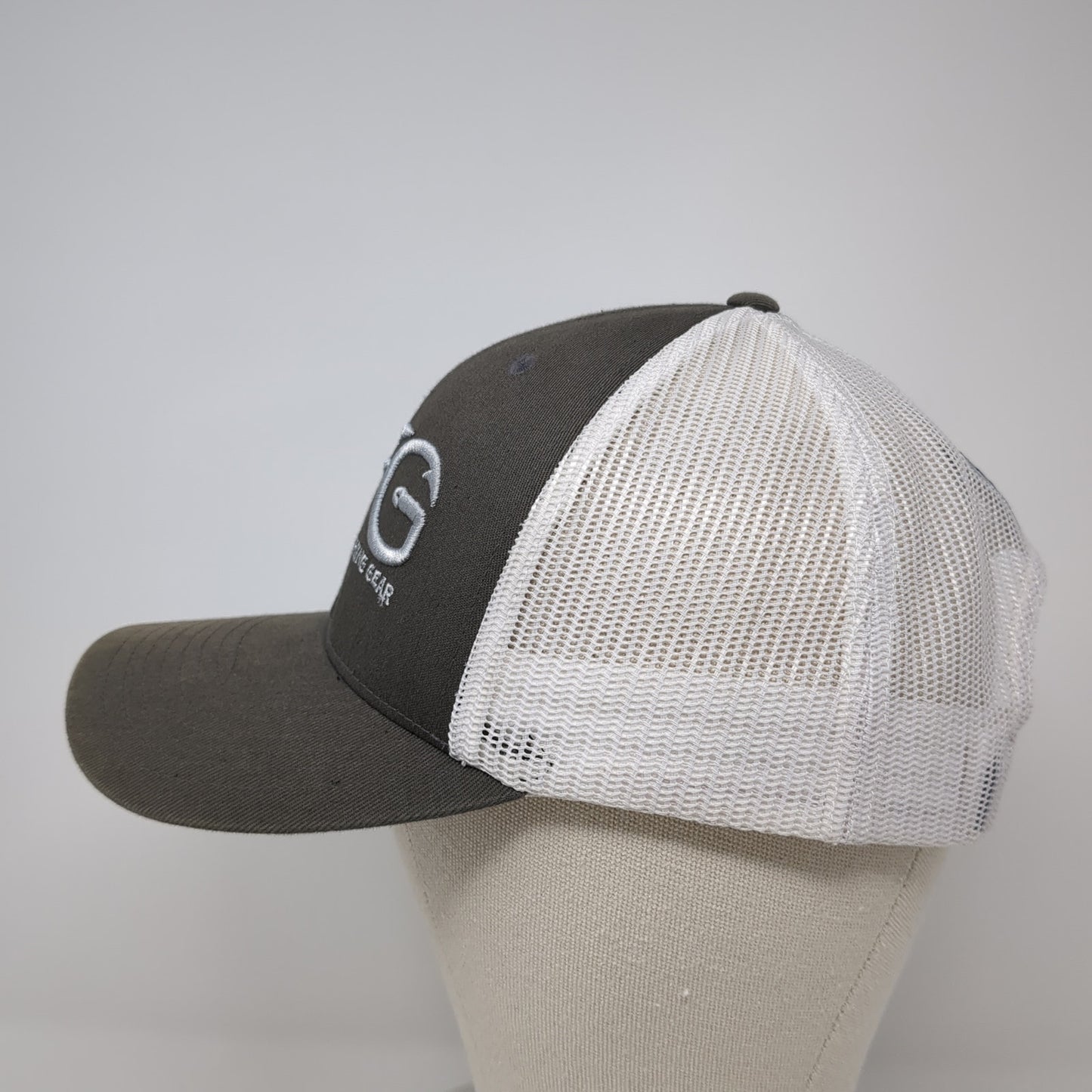 PFG Performance Fishing Gear Snapback Trucker Hat Gray One Size Mesh Back