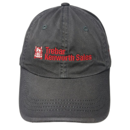 Port Authority Trebar Kenworth Sales Gray One Size Baseball Cap Strapback Hat