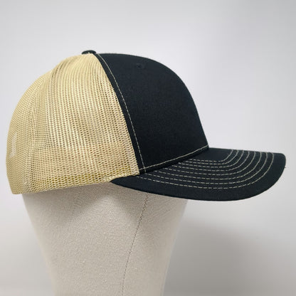 Richardson Trucker Hat Black One Size Pathway Builders Mesh Snapback Contrast