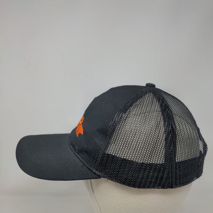 Behr Strapback Mesh Back Trucker Hat Black OSFA Embroidered 6 Panel