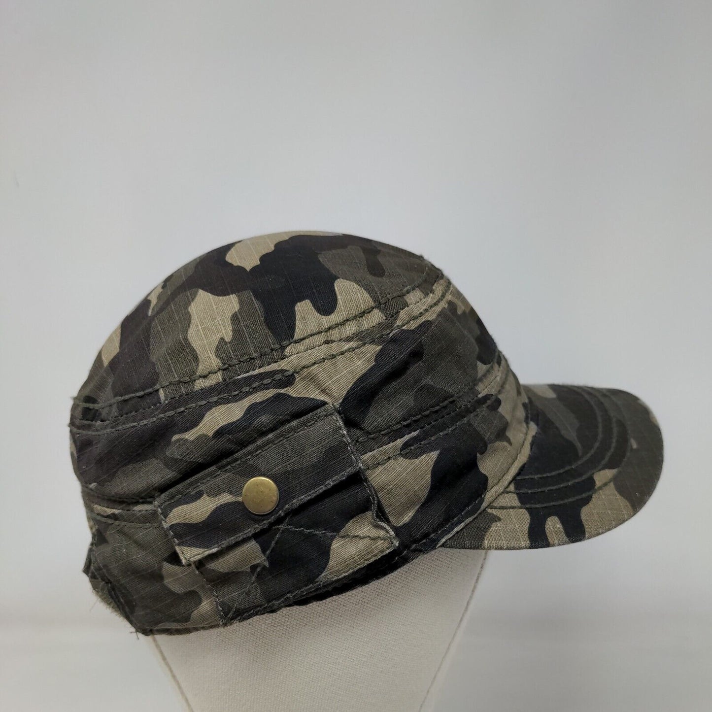 Unbranded Cadet Army Cap Camouflage One Size Adjustable Lightweight Blank