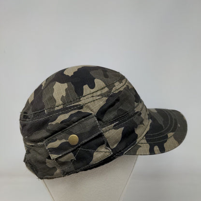 Unbranded Cadet Army Cap Camouflage One Size Adjustable Lightweight Blank