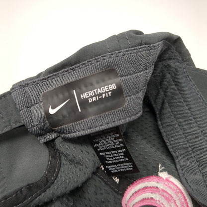 Channel Strapback Hat Gray One Size Adjustable Nike Heritage86 Dri-Fit