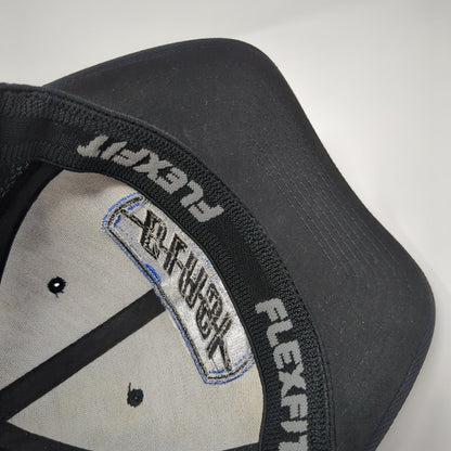 Blasi Construction Fitted Mesh Back Hat Black L-XL Flexfit Yupoong