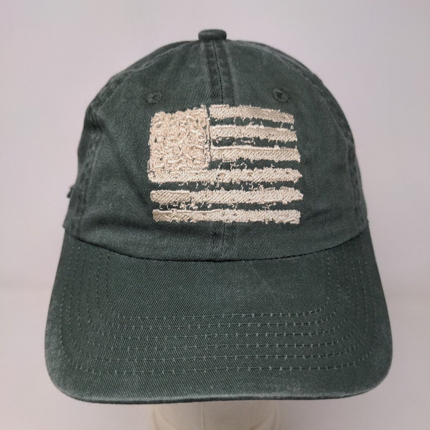 Port Authority Men's Slideback Hat Embroidered American Flag 100% Cotton