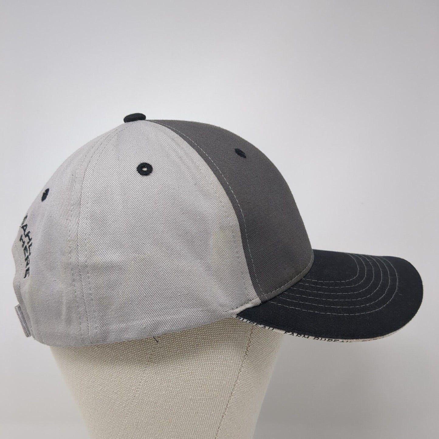 Idaho Farm Bureau Ins Strapback Hat Gray One Size Embroidered 6 Panel