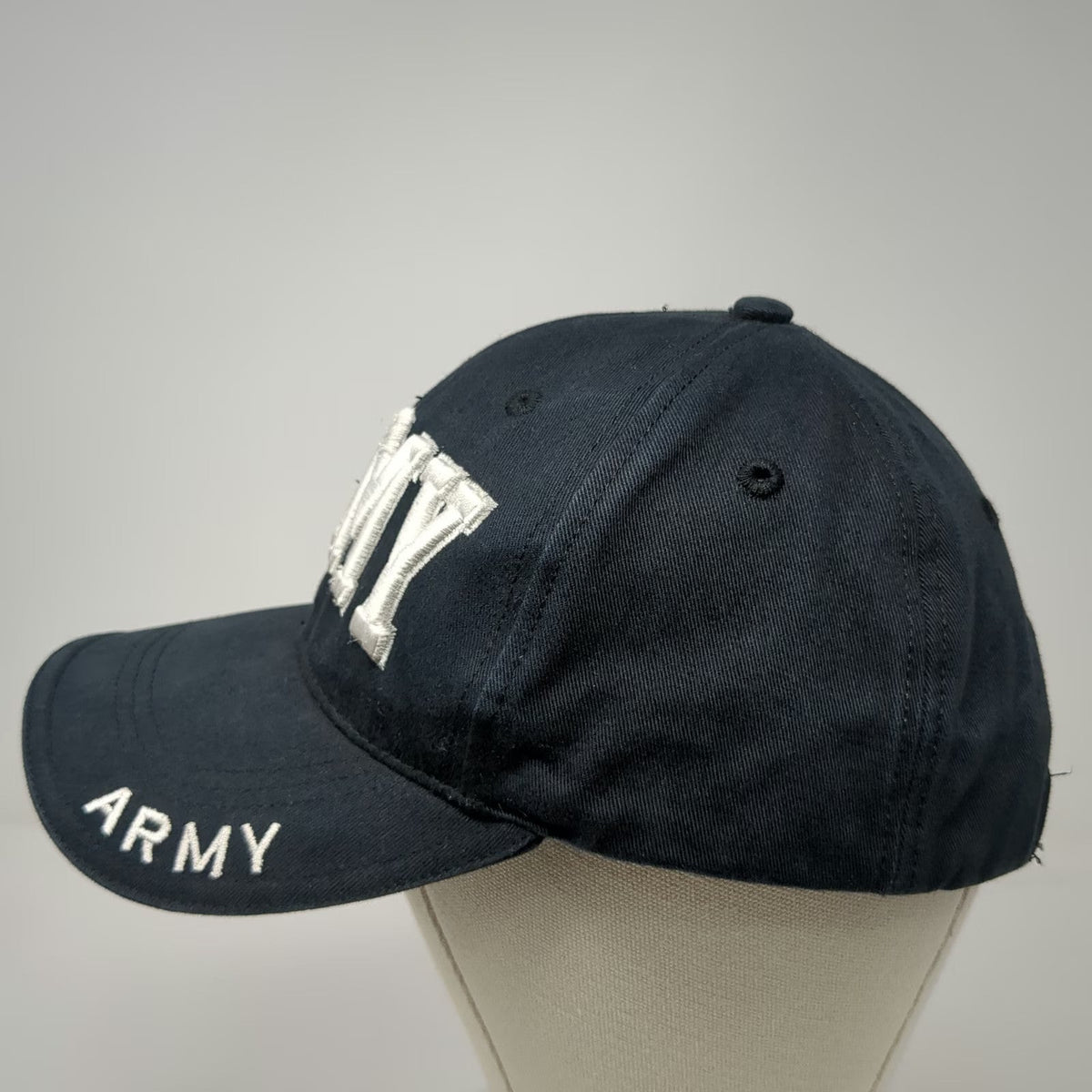 Rothco Baseball Cap Black One Size Strapback Embroidered Army Military Logo Hat